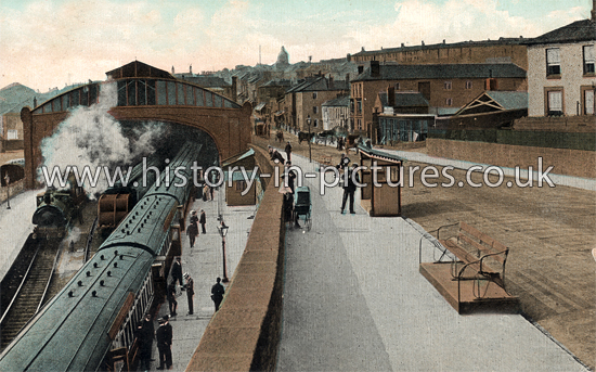 GWR Railway Station, Penzance. c.1908